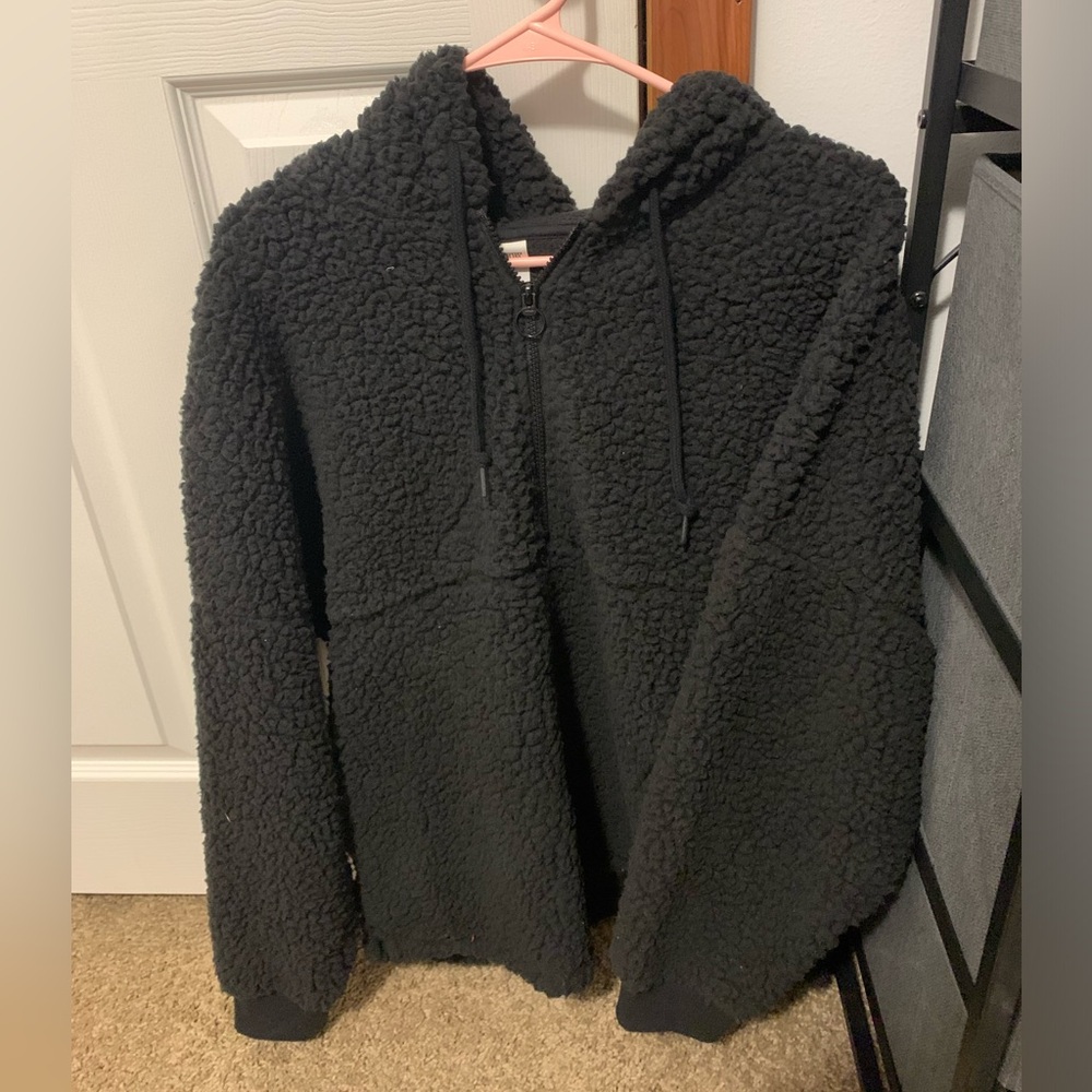 PINK M Sherpa hoodie